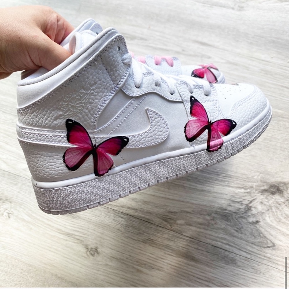 Nike air Jordan AJ custom butterfly - Picture 7 of 8